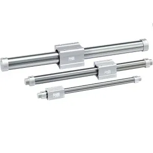 Xi lanh không cần kiểu liên kết từ tính, nắp đầu phía đầu từ tính, dạng cơ bản CY3B6-20Z - CY3B Series